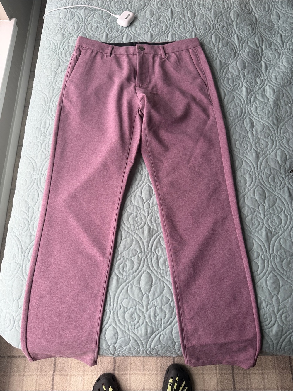 Bonobos Men's Mauve Straight-Leg Chinos